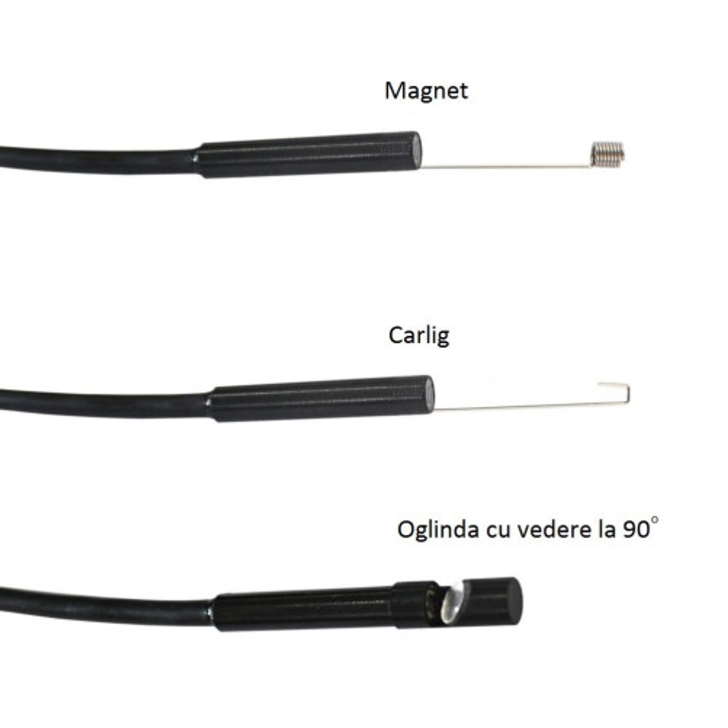 Camera Endoscop Inspectie Auto iUni M2, lungime 2 m, rezistenta la apa, vedere la 90 de grade, Android si PC fotografia produsului View 2 L