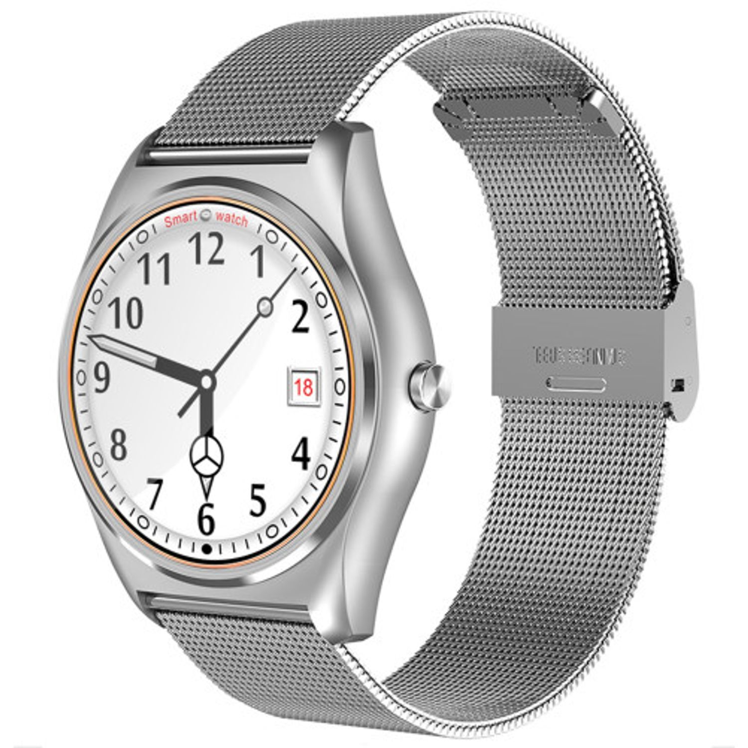 Ceas Smartwatch iUni N3 Plus, BT, 1.3 Inch, IOS si Android, Silver fotografia produsului