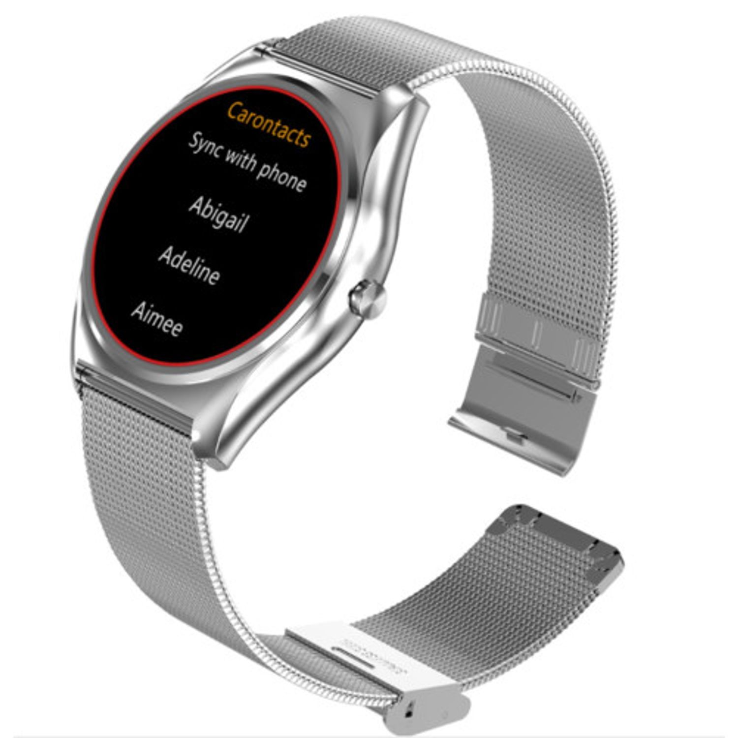 Ceas Smartwatch iUni N3 Plus, BT, 1.3 Inch, IOS si Android, Silver fotografia produsului View 4 L
