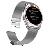 Ceas Smartwatch iUni N3 Plus, BT, 1.3 Inch, IOS si Android, Silver fotografia produsului View 5 S