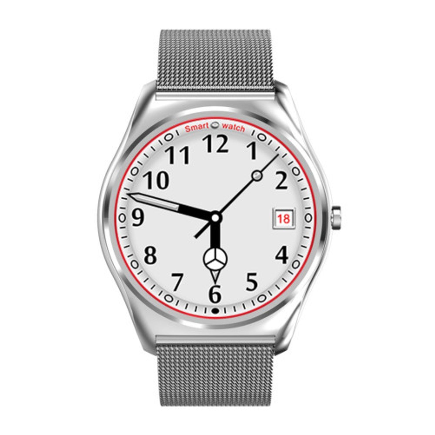 Ceas Smartwatch iUni N3 Plus, BT, 1.3 Inch, IOS si Android, Silver fotografia produsului View 3 L