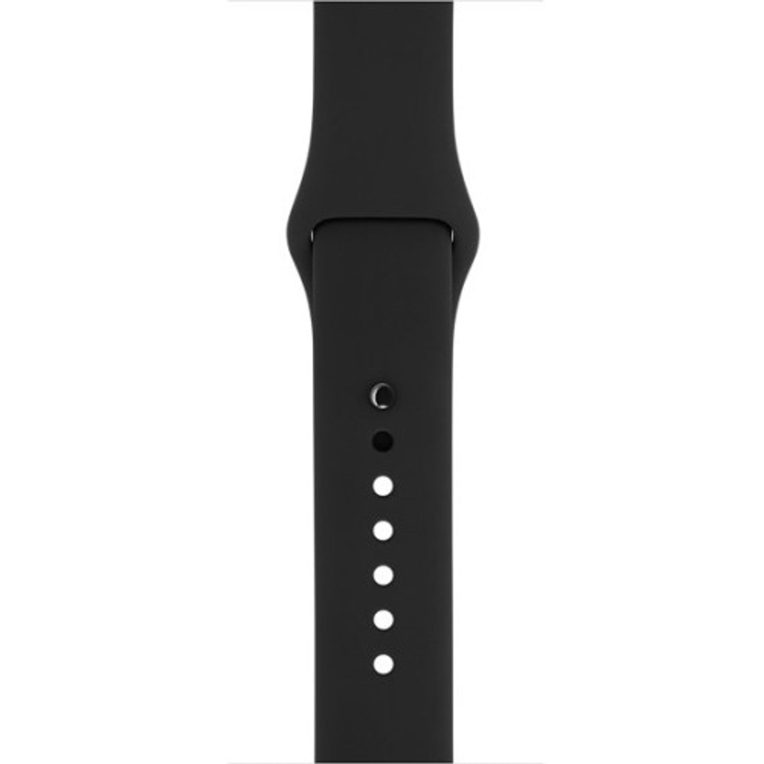 Curea iUni compatibila cu Apple Watch 1/2/3/4/5/6, 42mm, Silicon, Black fotografia produsului View 5 L