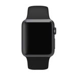 Curea iUni compatibila cu Apple Watch 1/2/3/4/5/6, 42mm, Silicon, Black fotografia produsului View 4 S