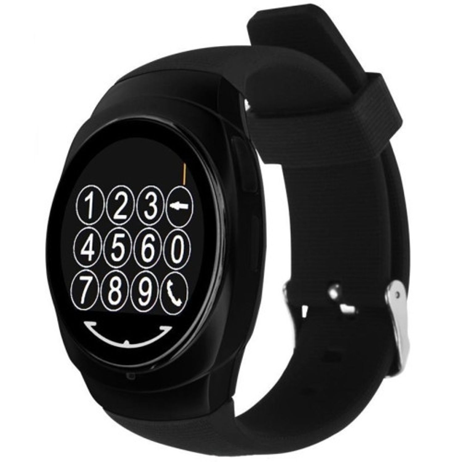 Ceas Smartwatch iUni O100, BT, LCD 1.3 Inch, Camera, Black fotografia produsului