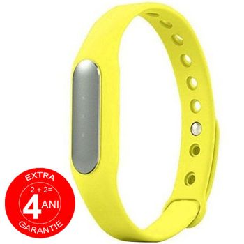 Bratara fitness iuni mi1, bluetooth, activity and sleep, galben