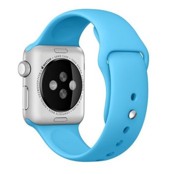Curea iuni compatibila cu apple watch 1/2/3/4/5/6, 40mm, silicon, blue