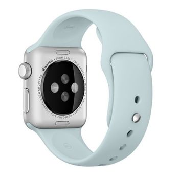 Curea iuni compatibila cu apple watch 1/2/3/4/5/6, 44mm, silicon, turquoise