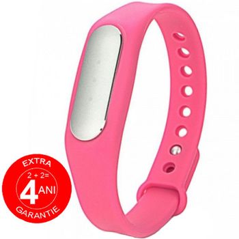 Bratara fitness iuni mi1, bluetooth, activity and sleep, roz