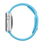 Curea iUni compatibila cu Apple Watch 1/2/3/4/5/6, 44mm, Silicon, Blue fotografia produsului View 2 S