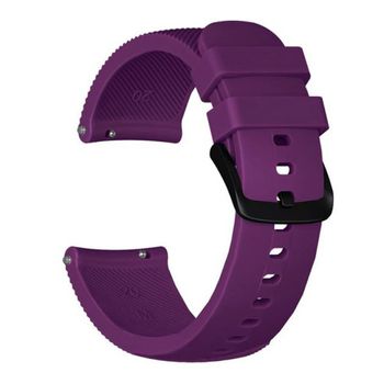 Iuni - curea ceas smartwatch samsung gear s2, 20 mm silicon purple