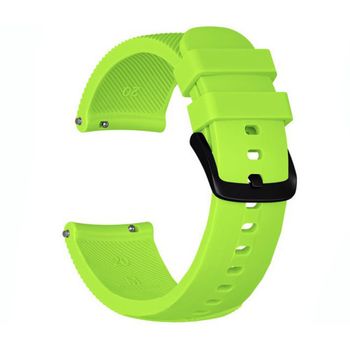 Iuni - curea ceas smartwatch samsung gear s2, 20 mm silicon light green