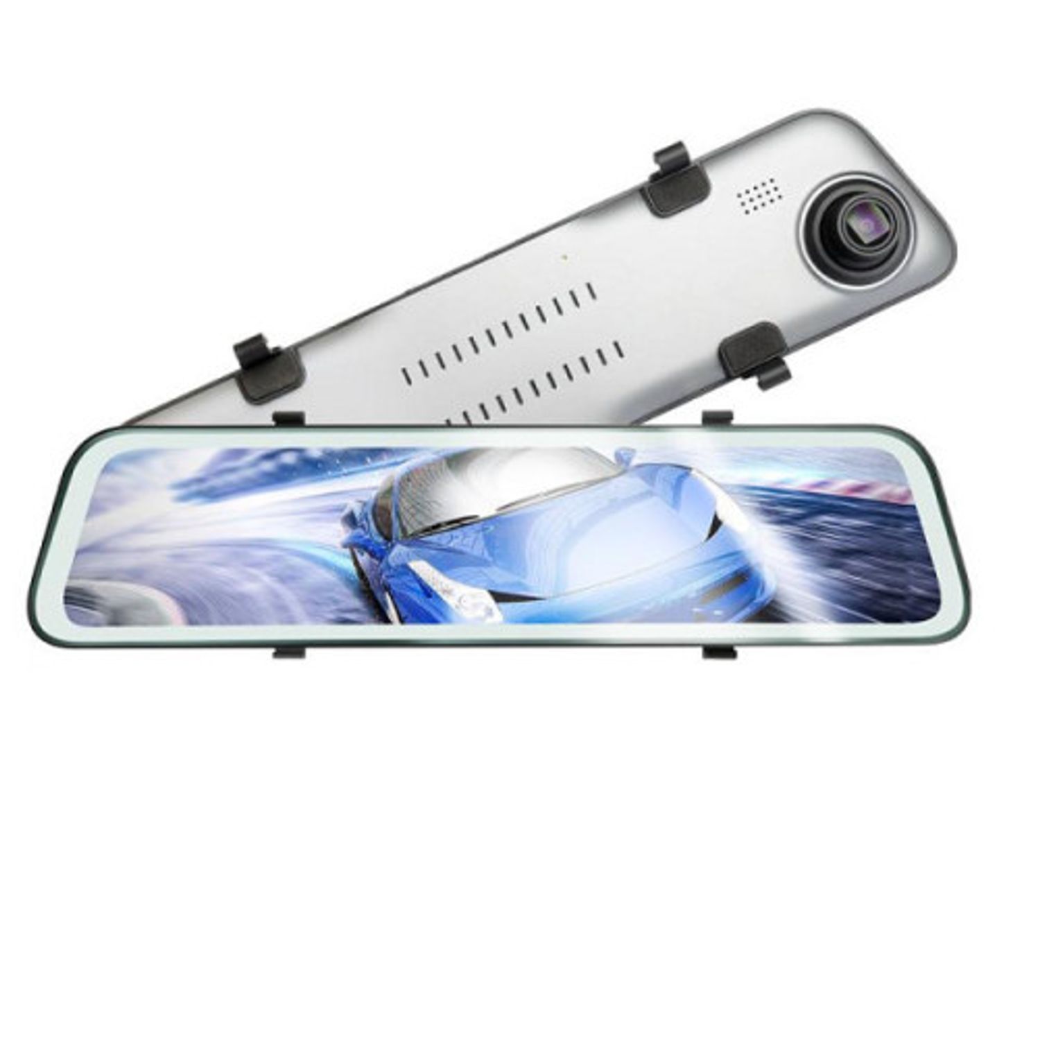 Camera Auto Dubla Oglinda iUni Dash M12, 2K, Display Touchscreen 11.6 inch, Night Vision, Detectia miscarii fotografia produsului View 2 L