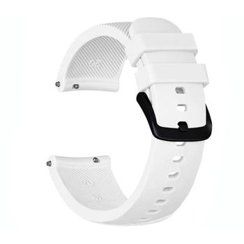 Iuni - curea ceas smartwatch samsung gear s2, 20 mm silicon white