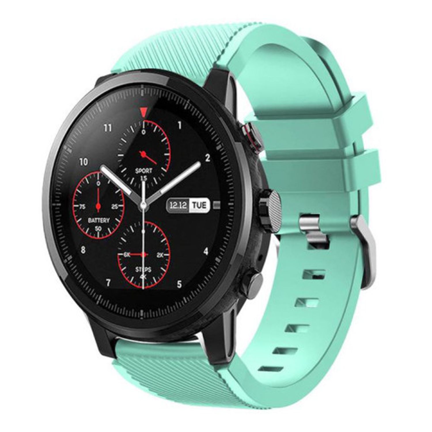 iUni - Curea ceas Smartwatch Samsung Gear S3, 22 mm Silicon Light Blue fotografia produsului
