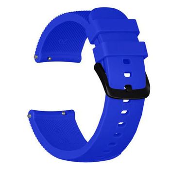 Iuni - curea ceas smartwatch samsung gear s2, 20 mm silicon blue