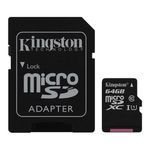 Card de memorie MicroSDXC 64GB cu Adaptor, Class 10, Negru fotografia produsului