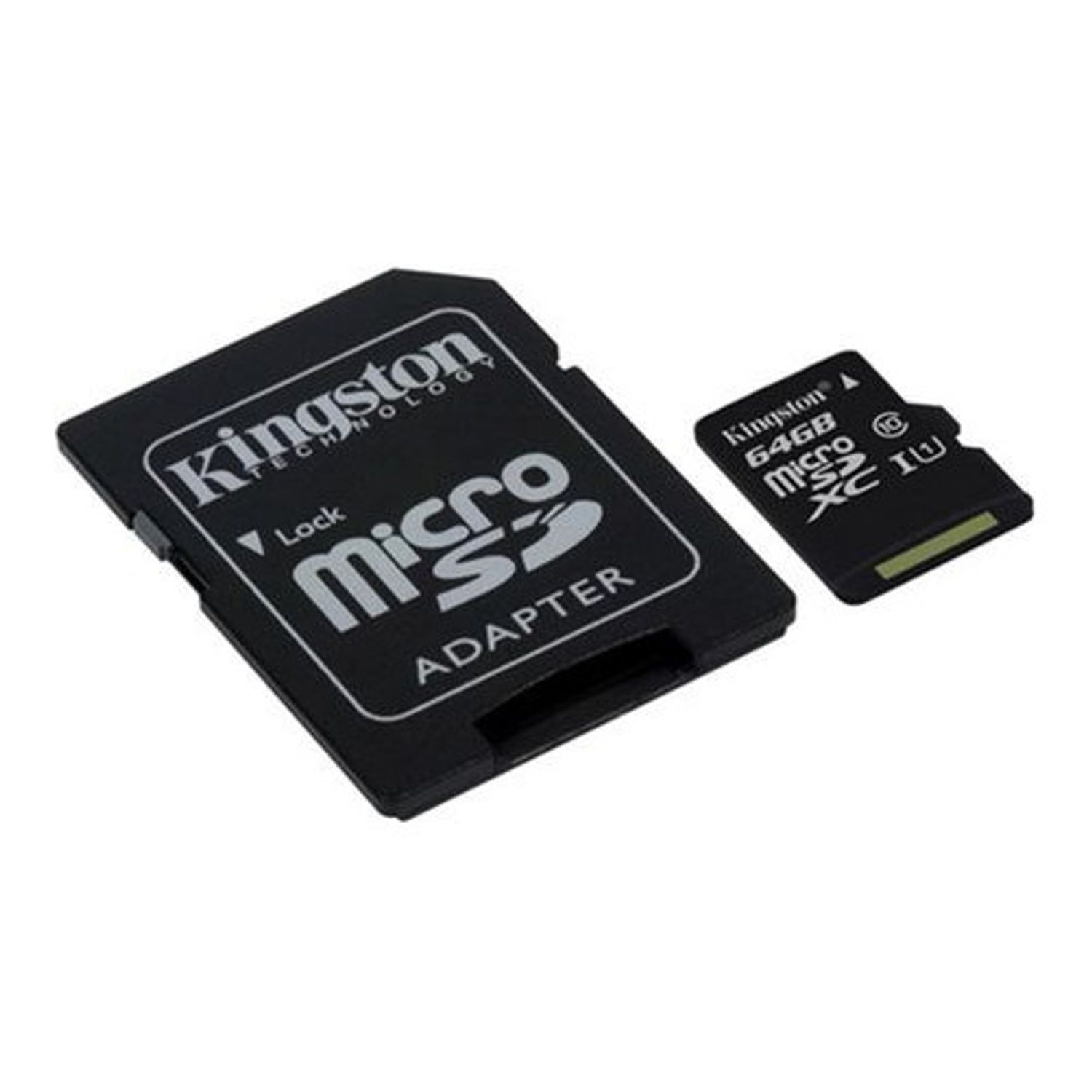 Card de memorie MicroSDXC 64GB cu Adaptor, Class 10, Negru fotografia produsului View 2 L
