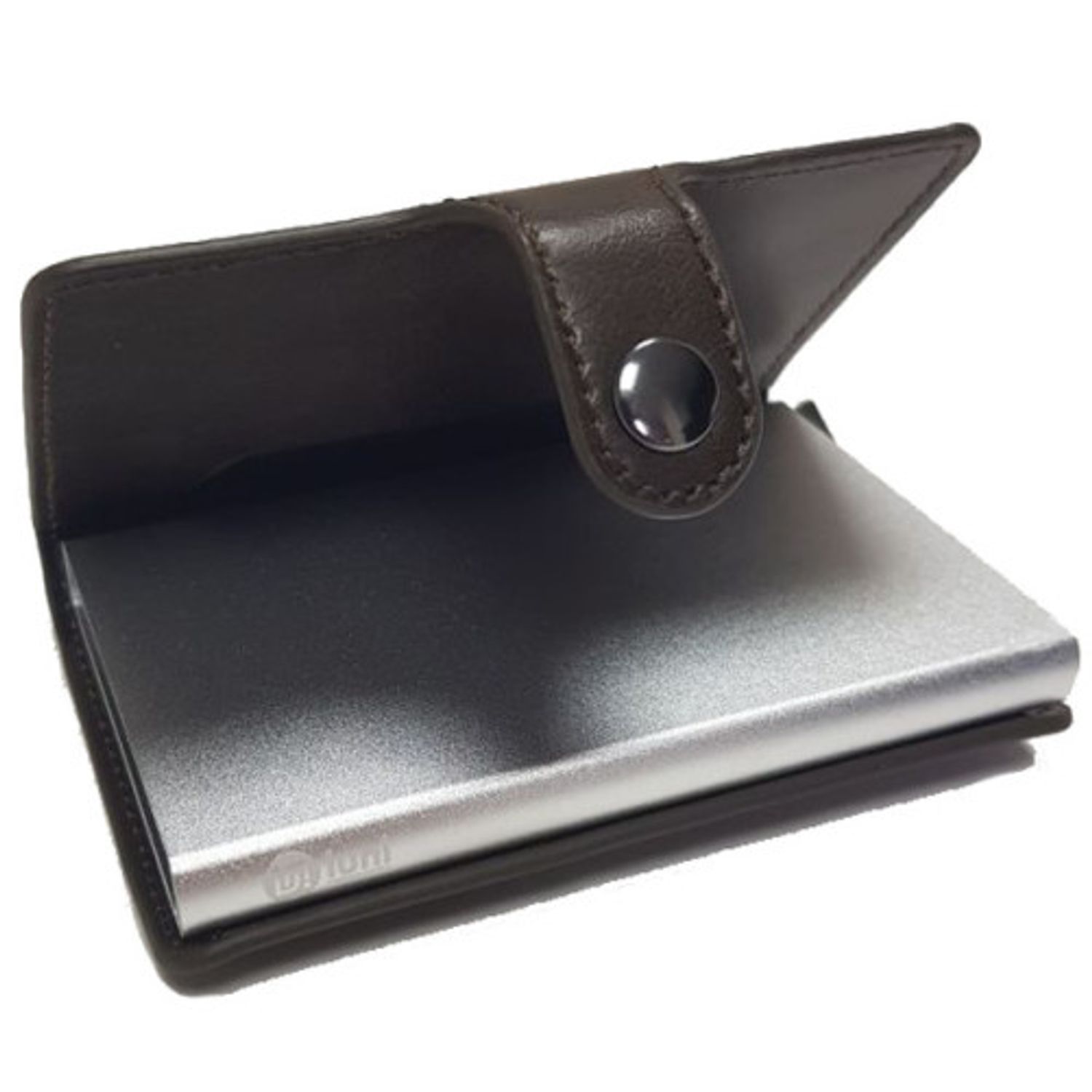 Portofel RFID iUni P2, 10 carduri, Brun inchis fotografia produsului View 2 L