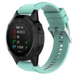 Curea ceas Smartwatch Garmin Fenix 5, 22 mm Silicon iUni Light Blue fotografia produsului View 3 S