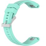 Curea ceas Smartwatch Garmin Fenix 5, 22 mm Silicon iUni Light Blue fotografia produsului View 2 S