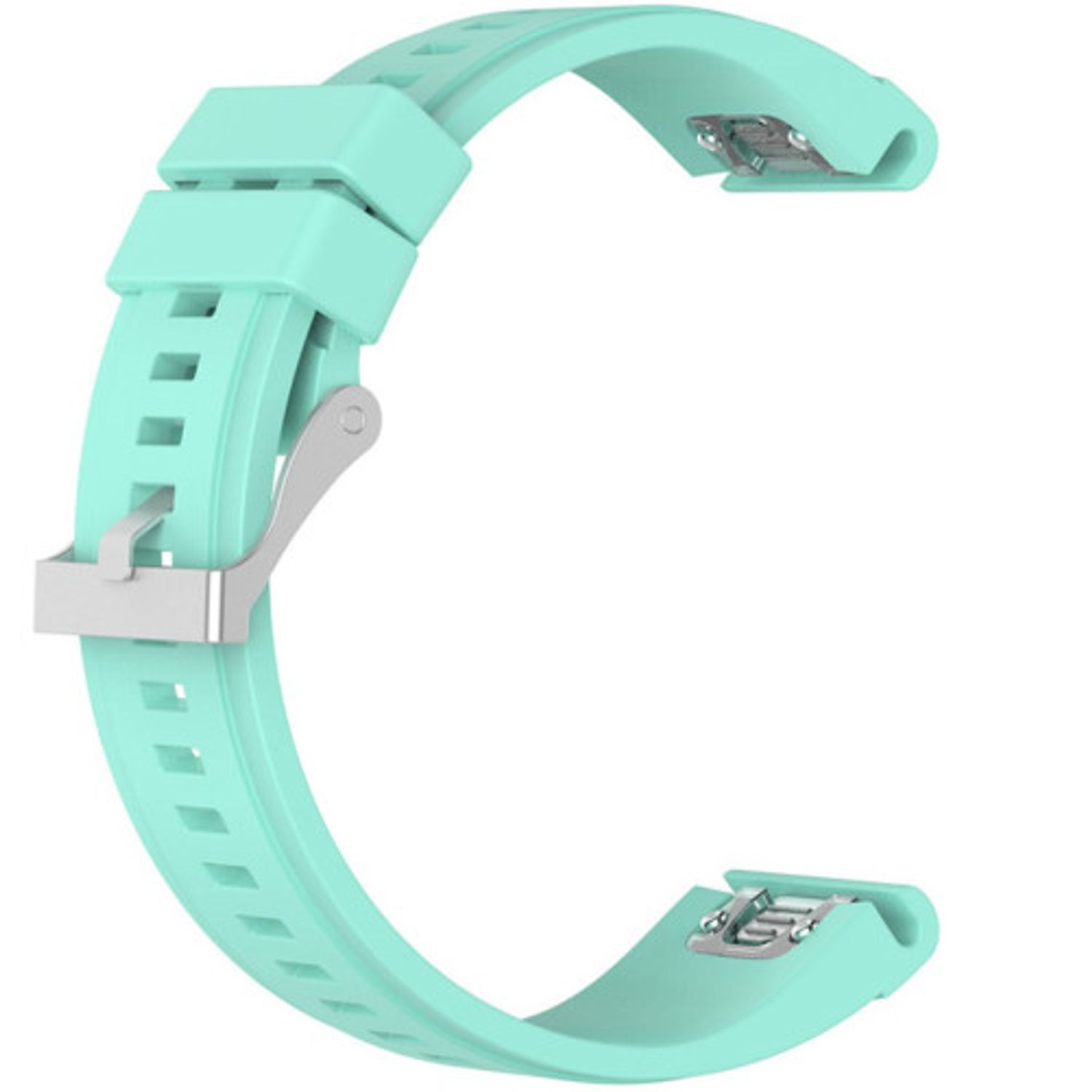 Curea ceas Smartwatch Garmin Fenix 5, 22 mm Silicon iUni Light Blue fotografia produsului View 2 L
