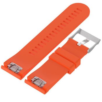 Curea ceas Smartwatch Garmin Fenix 3 / Fenix 5X, 26 mm Silicon iUni Orange
