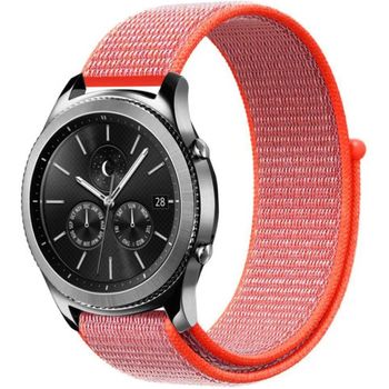Curea ceas Smartwatch Garmin Fenix 3 / Fenix 5X, 26 mm iUni Soft Nylon Sport, Electric Orange