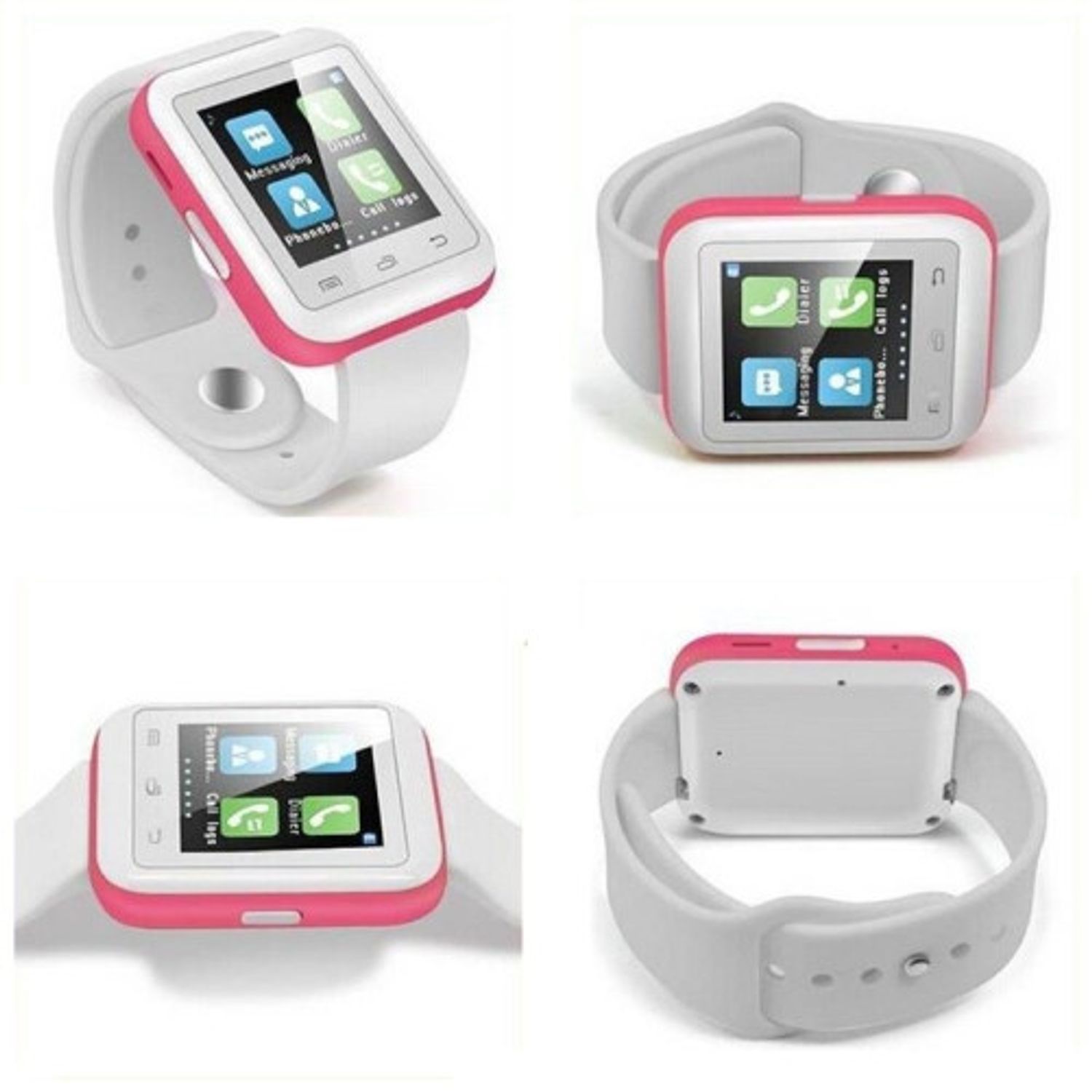 Smartwatch iUni U900i Plus, Bluetooth, LCD 1.44 Inch, Roz fotografia produsului View 5 L