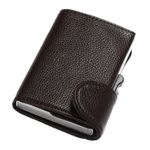 Portofel RFID iUni P5, 8 carduri, Brun inchis fotografia produsului