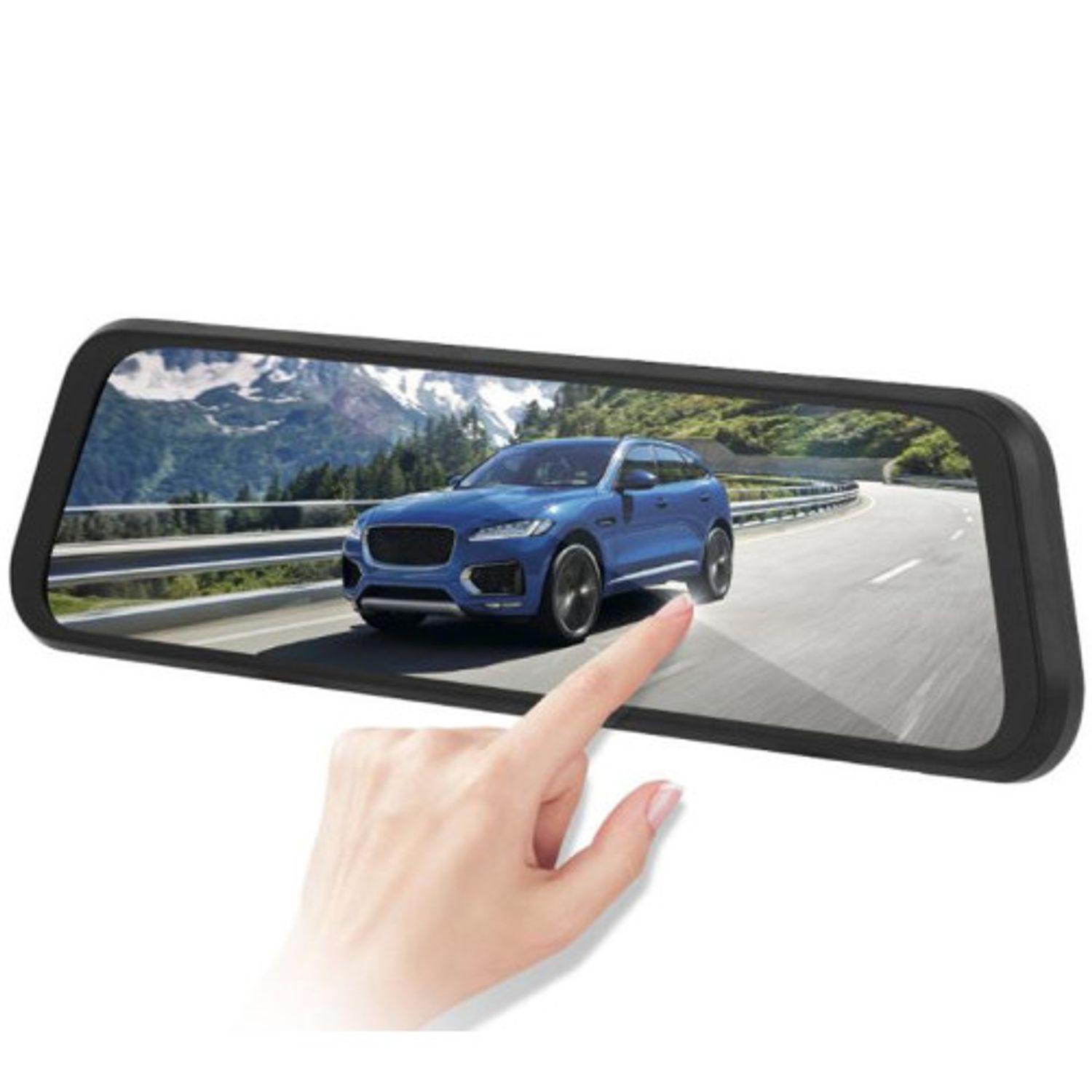 Camera Auto Dubla Oglinda iUni Dash A7, WDR, Touchscreen, Display 9.66 inch, Full HD, Night Vision fotografia produsului View 3 L