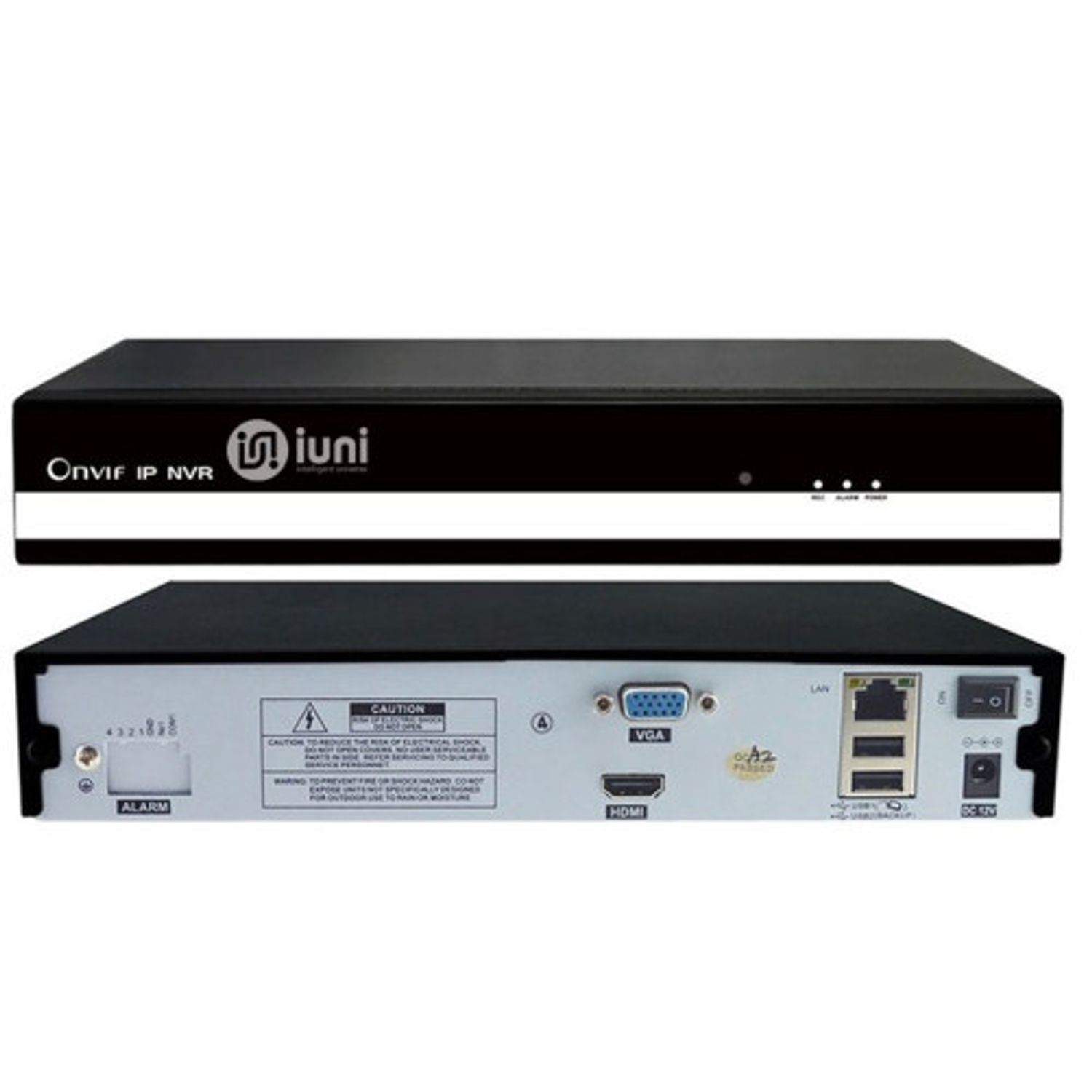 NVR 4 Canale 720p iUni ProveNVR 7004L, mouse, HDMI, AHD, 2 USB, LAN fotografia produsului View 2 L