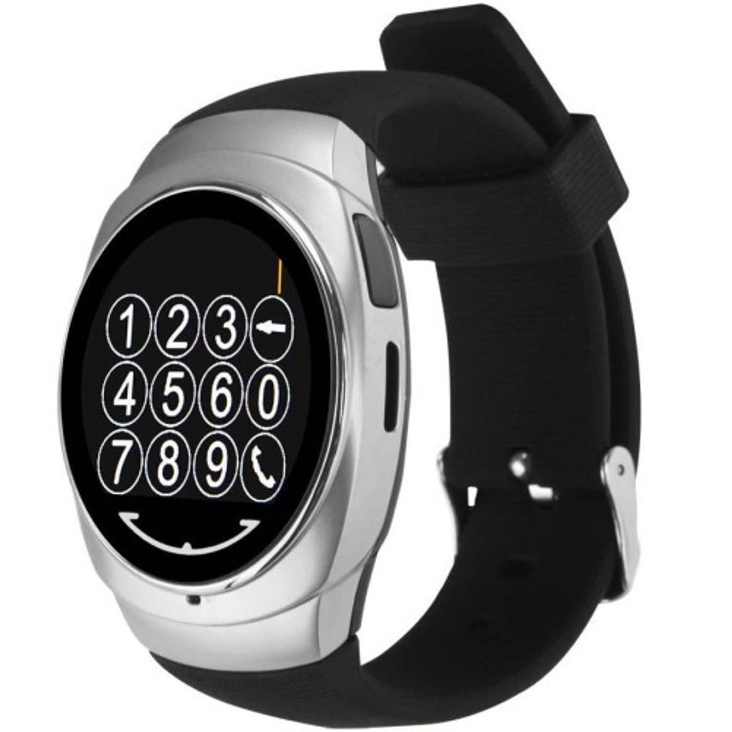 Ceas Smartwatch iUni O100, BT, LCD 1.3 Inch, Camera, Silver fotografia produsului