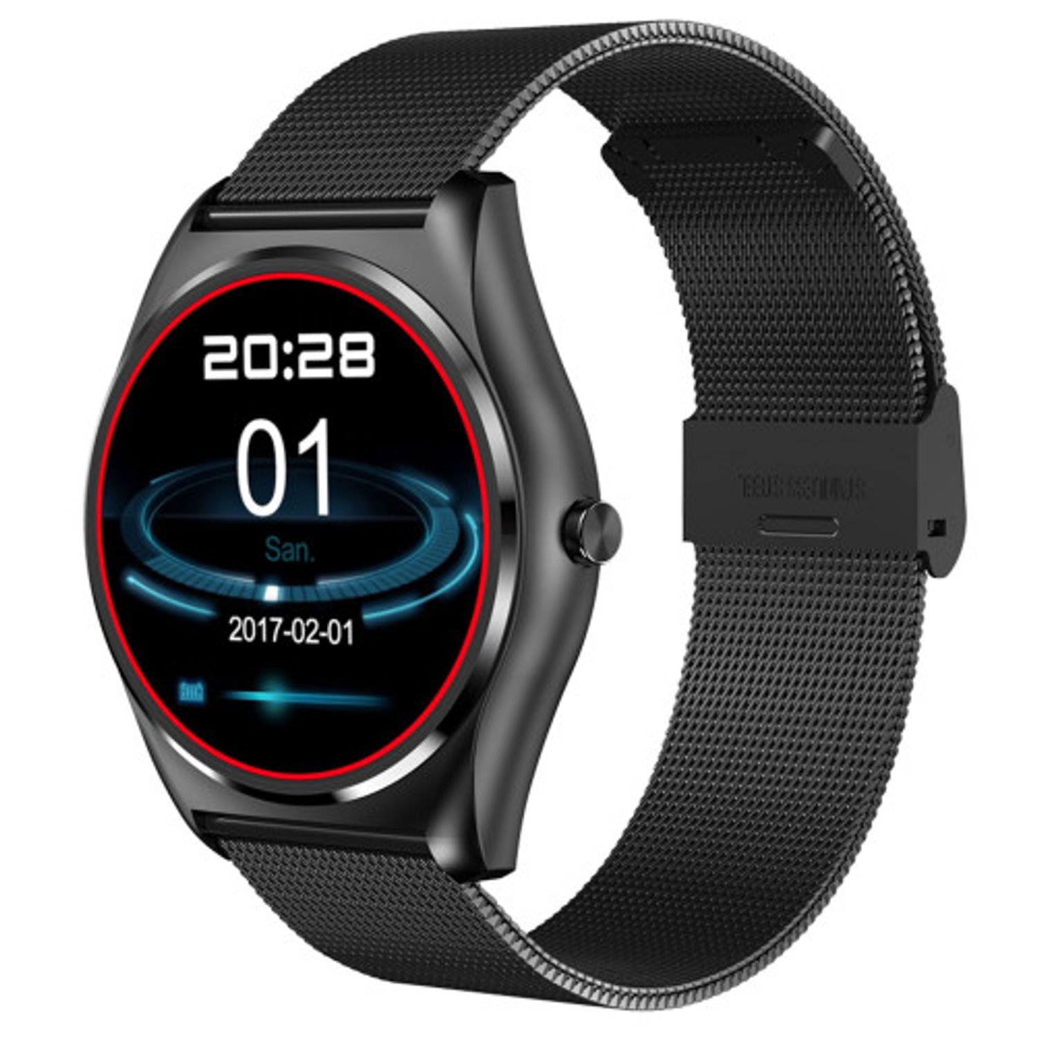 Ceas Smartwatch iUni N3 Plus, BT, 1.3 Inch, IOS si Android, Black fotografia produsului