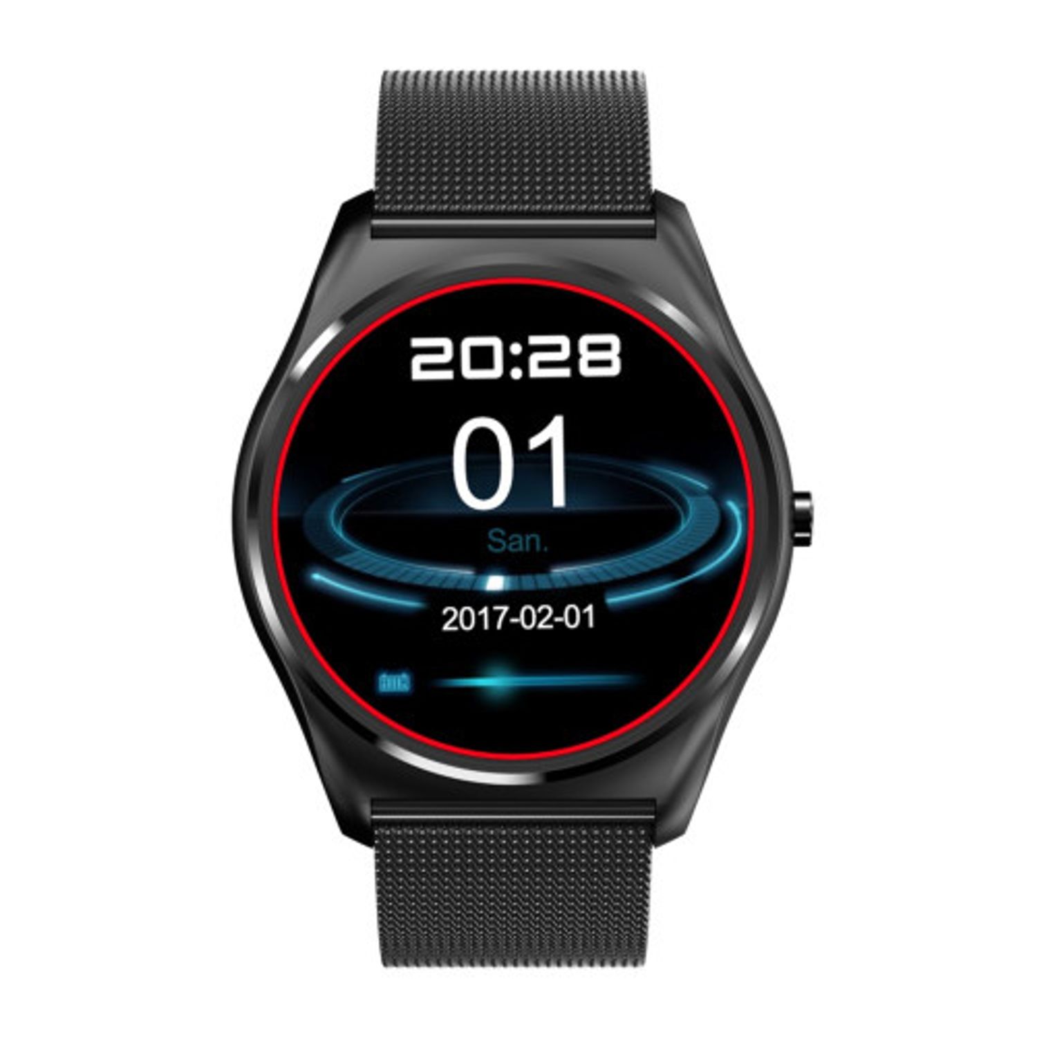 Ceas Smartwatch iUni N3 Plus, BT, 1.3 Inch, IOS si Android, Black fotografia produsului View 3 L
