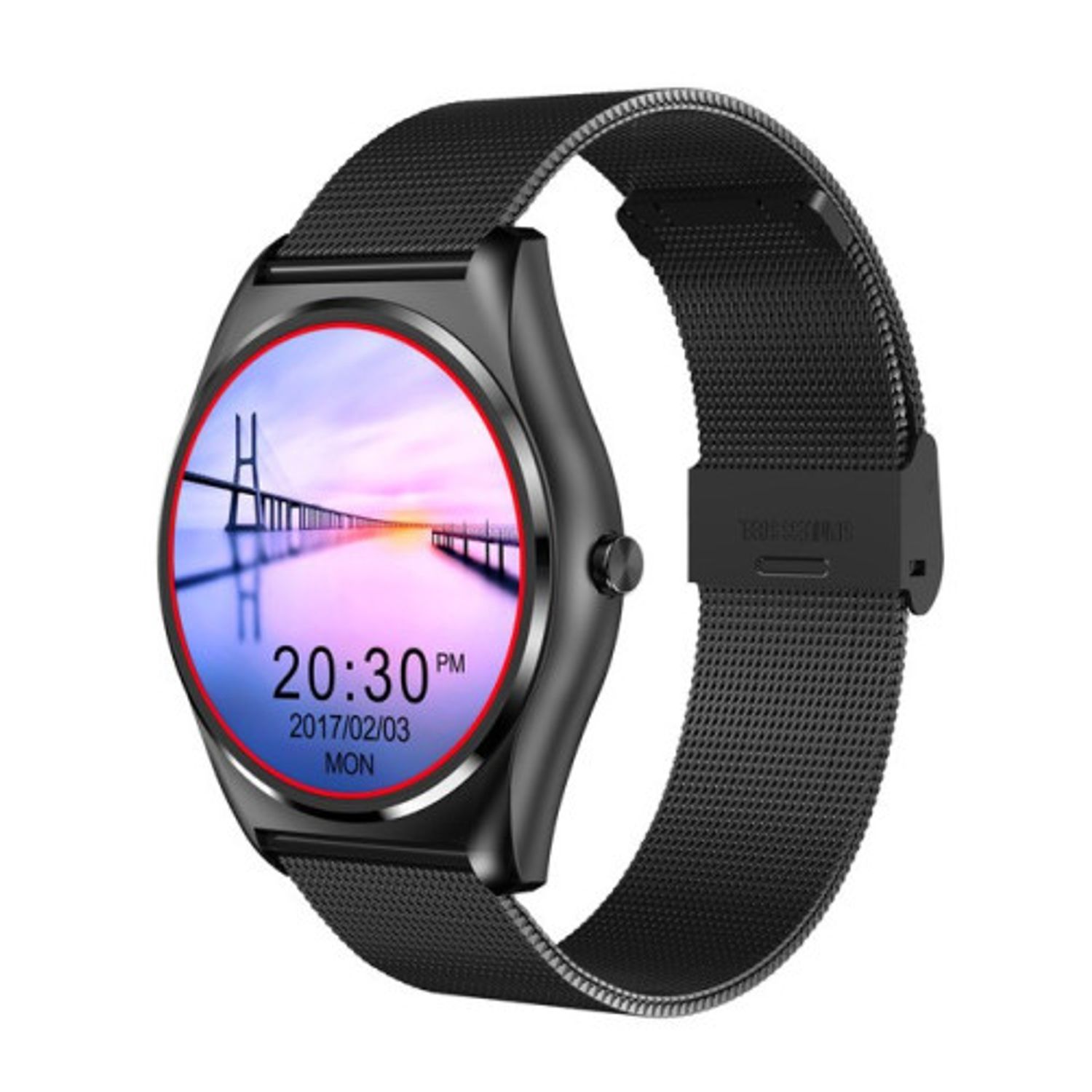 Ceas Smartwatch iUni N3 Plus, BT, 1.3 Inch, IOS si Android, Black fotografia produsului View 4 L