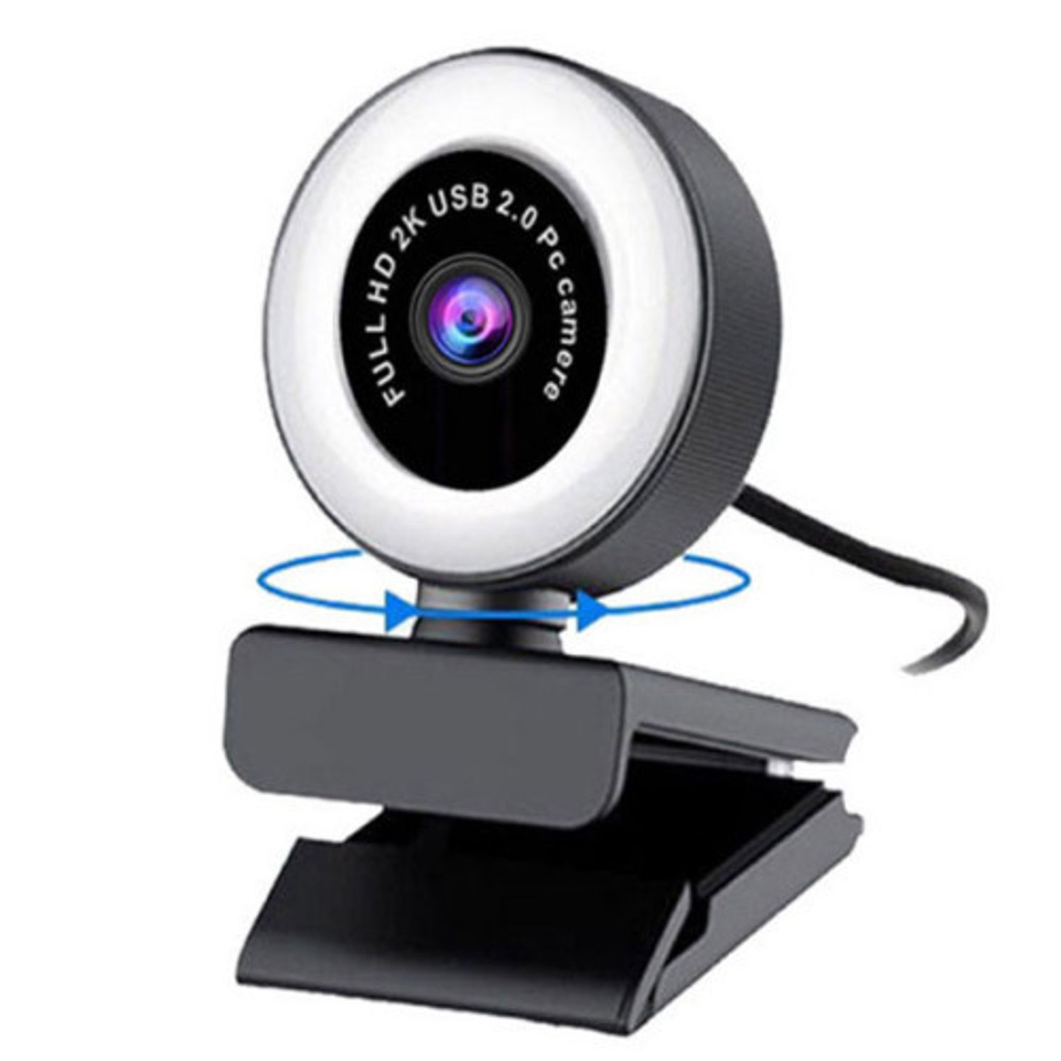 Camera web iUni PC10, Rotire 360&deg;, Full HD, 1080p, Microfon, USB 2.0, Plug & Play fotografia produsului View 3 L