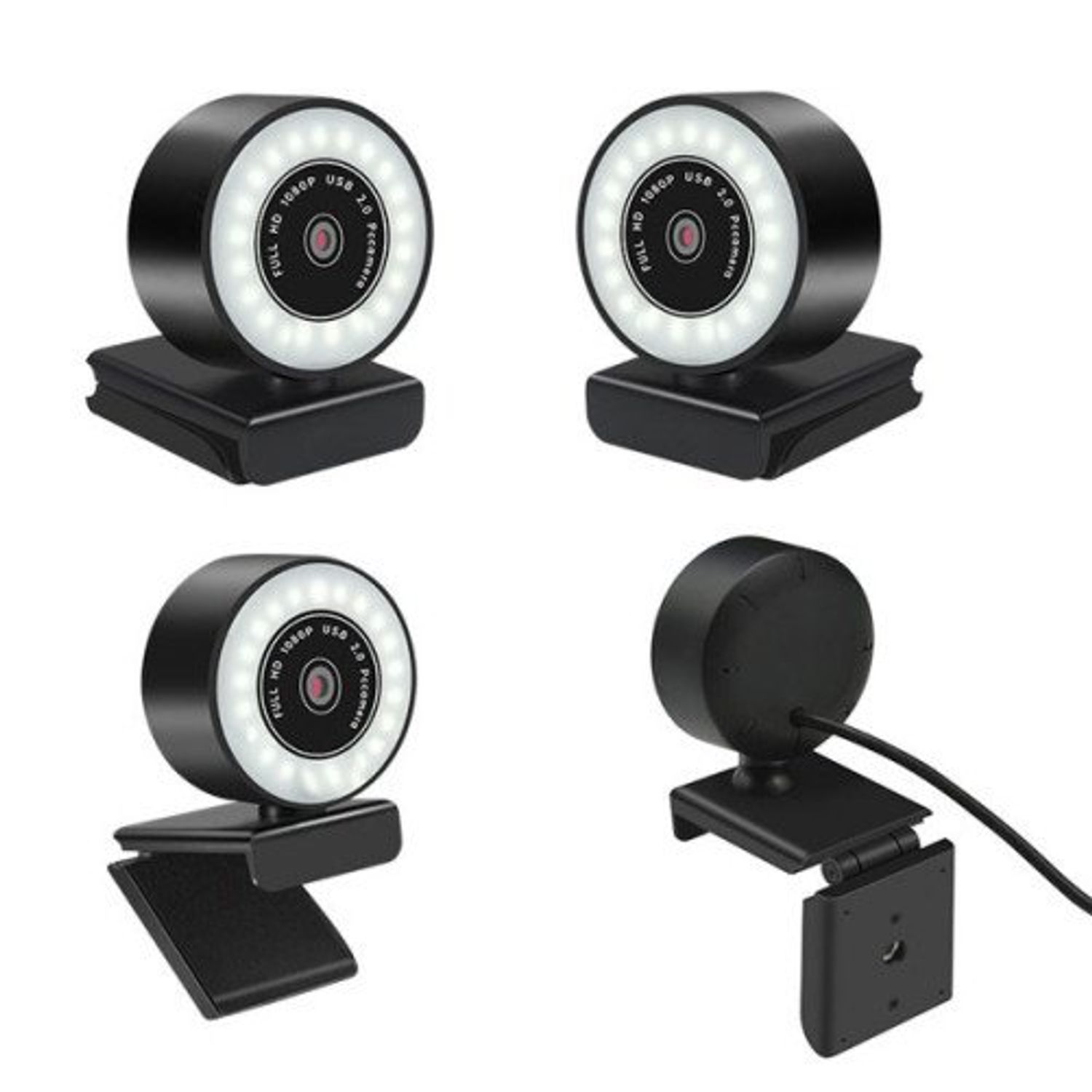 Camera web iUni PC10i, Full HD, 1080p, Rotire 360&deg;, Microfon, USB 2.0, Plug & Play fotografia produsului View 2 L