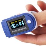 Pulsoximetru digital iUni H8, Indica nivelul de saturatie a oxigenului din sange, Rata pulsului, Albastru - 11 fotografia produsului View 2 S