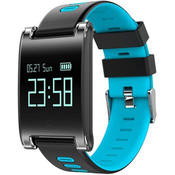 Bratara fitness iuni dm68i plus, oled, monitorizare puls, pedometru, notificari, compatibil android si ios, albastru