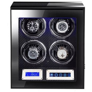 Cutie intors ceasuri automatice iUni, Luxury Watch Winder 4 Carbon