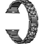 Curea iUni compatibila cu Apple Watch 1/2/3/4/5/6, 42mm, Luxury Belt, Black fotografia produsului