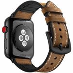 Curea iUni compatibila cu Apple Watch 1/2/3/4/5/6, 42mm, Leather Strap, Dark Coffee fotografia produsului