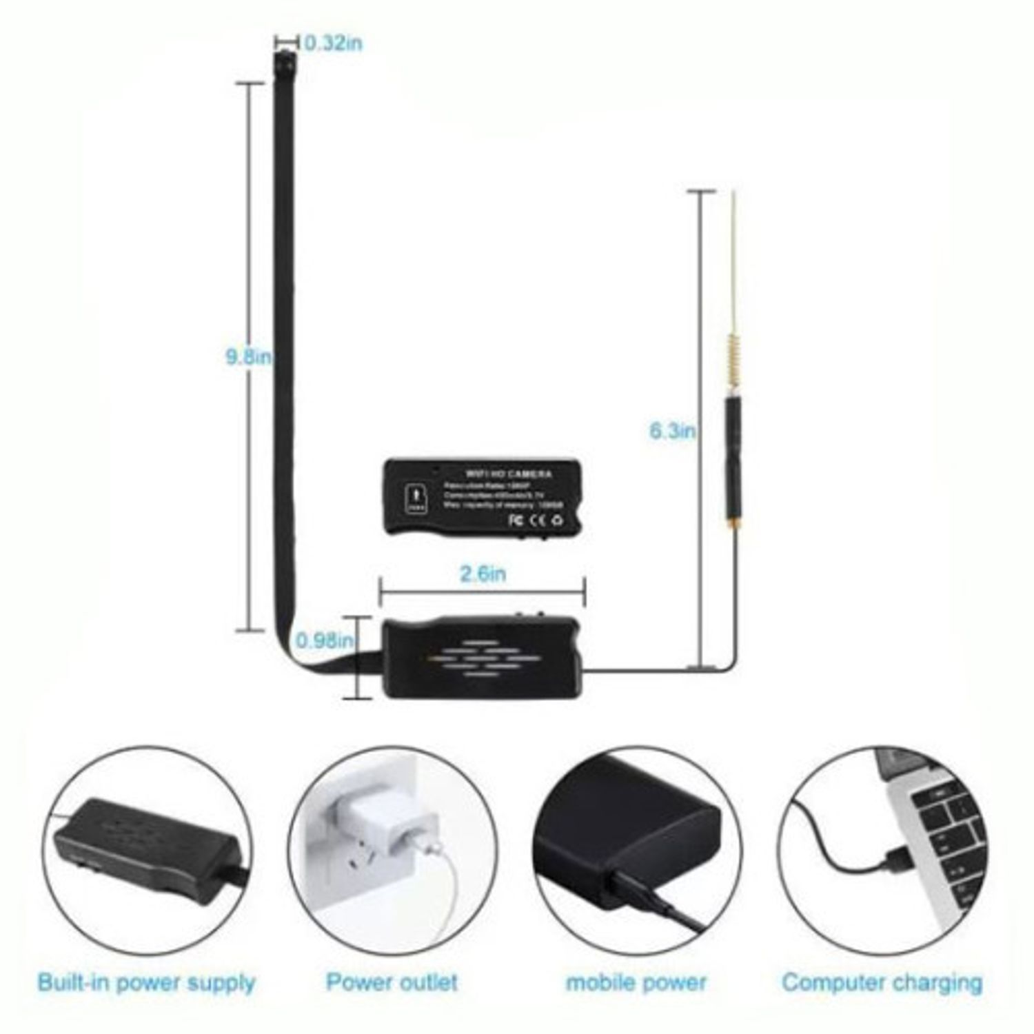Modul cu Camera Wireless incorporata iUni CP20, baterie integrata, P2P fotografia produsului View 2 L