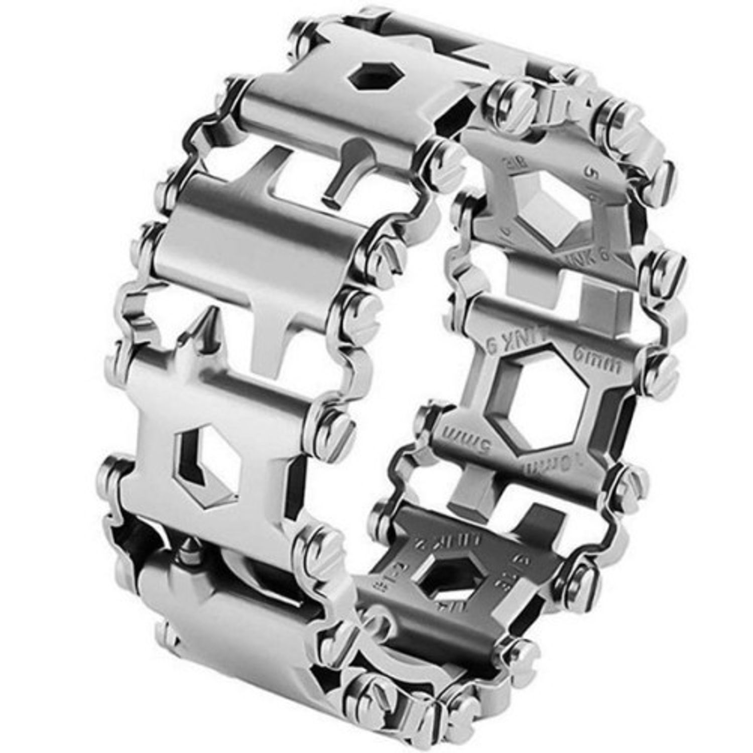 Curea iUni Multifunctionala compatibila cu Garmin Fenix 5, 22 mm, 29 functii, Silver fotografia produsului