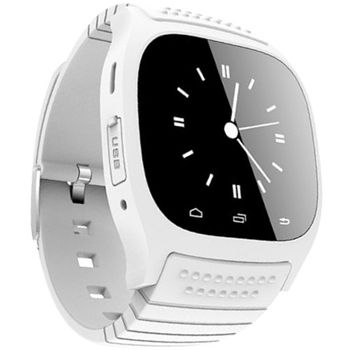 Ceas Smartwatch SW-AND, Bluetooth, Stopwatch, Carcasa metalica, White
