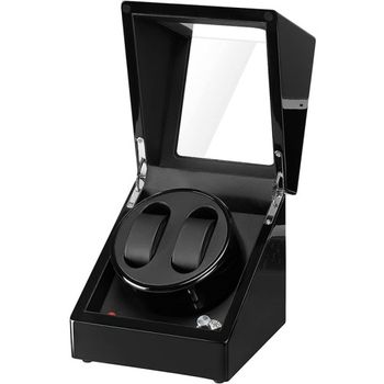 Cutie intors ceasuri automatice iuni, watch winder 2 negru