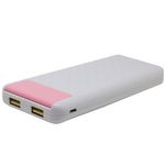 Baterie externa iUni PB12, 10000mAh, Dual USB, Powerbank, Pink fotografia produsului View 2 S