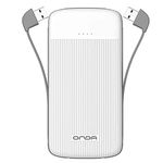 Baterie externa iUni MS100S, 10000mAh, Dual USB, Powerbank, White fotografia produsului View 2 S