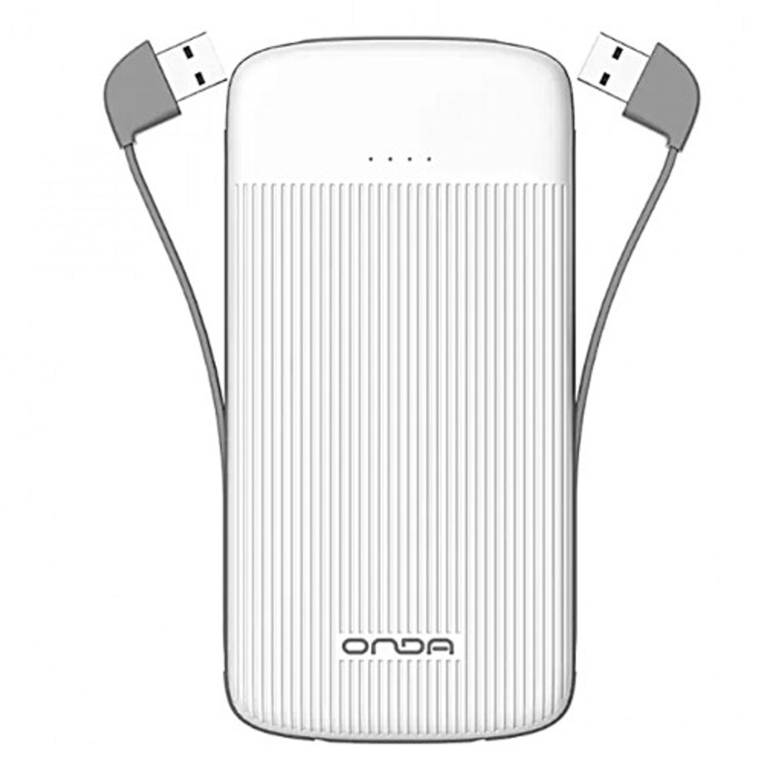 Baterie externa iUni MS100S, 10000mAh, Dual USB, Powerbank, White fotografia produsului View 2 L