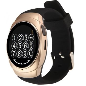 Ceas smartwatch iuni o100, bt, lcd 1.3 inch, camera, gold